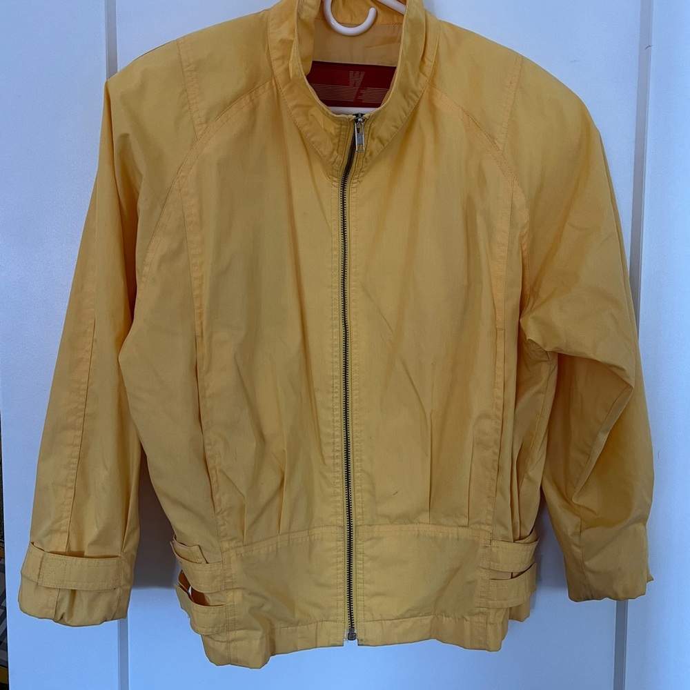 Vintage London Fog Winning Edge Cinched Yellow Bomber 🧥